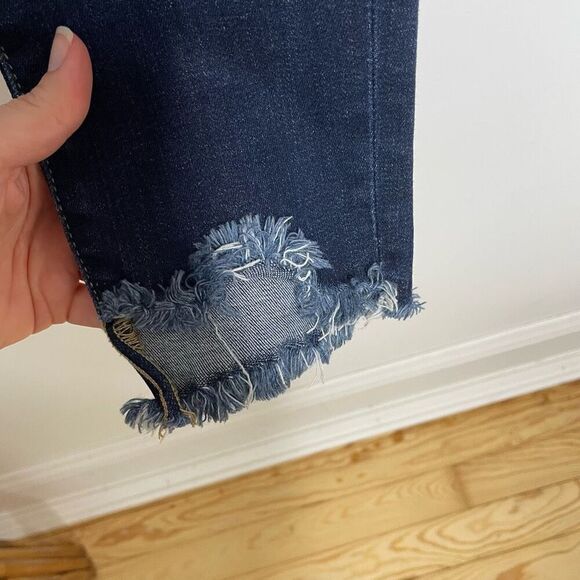 Joe’s Jeans Step Hem Skinny Jeans Women's Size 29 (30x27) Mid-Rise Dark Wash - Picture 4 of 10